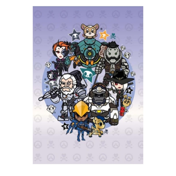 Tokidoki x Overwatch Series 3 Heroes Theme Notebook Journal - Picture 1 of 7